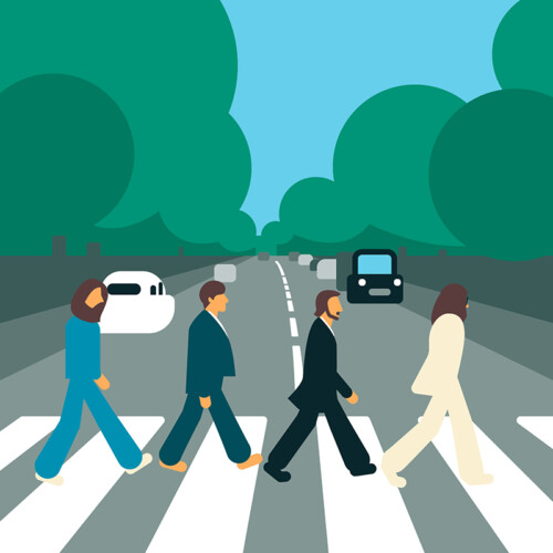 Ben The Illustrator: Abbey Road ChromaLuxe print